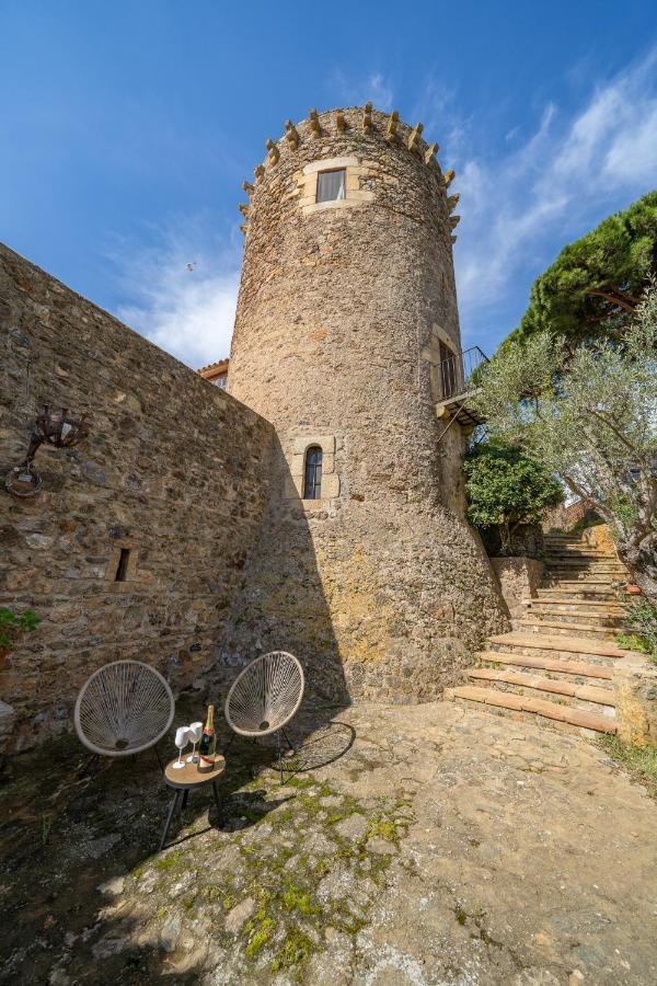 Castillo Can Xirau, Propiedad Exclusiva Con Piscina & Aircon Villa Santa Susanna Buitenkant foto