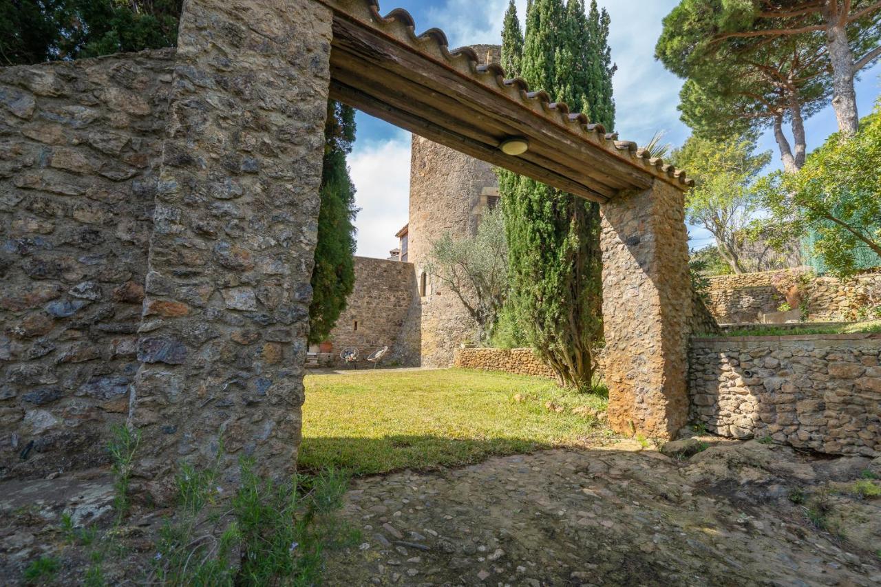 Castillo Can Xirau, Propiedad Exclusiva Con Piscina & Aircon Villa Santa Susanna Buitenkant foto